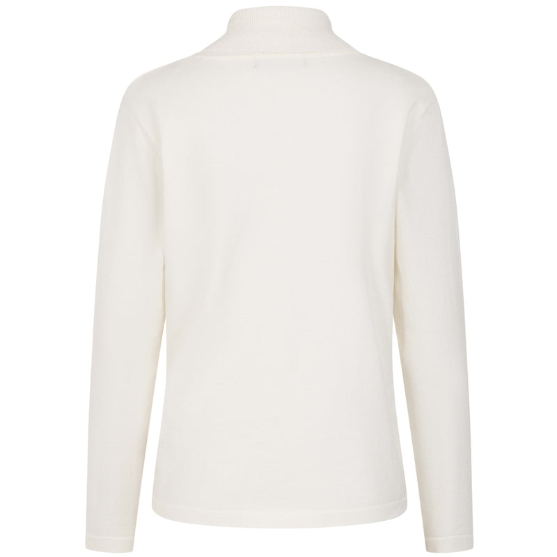 Basic Roll Neck Jumper Ivory