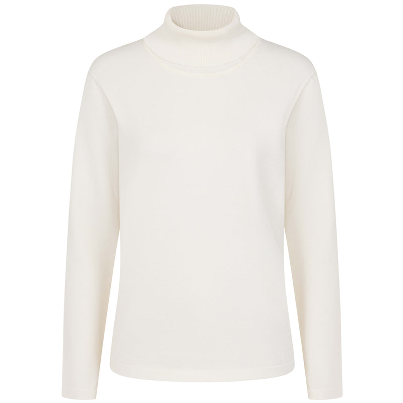 Basic Roll Neck Jumper Ivory