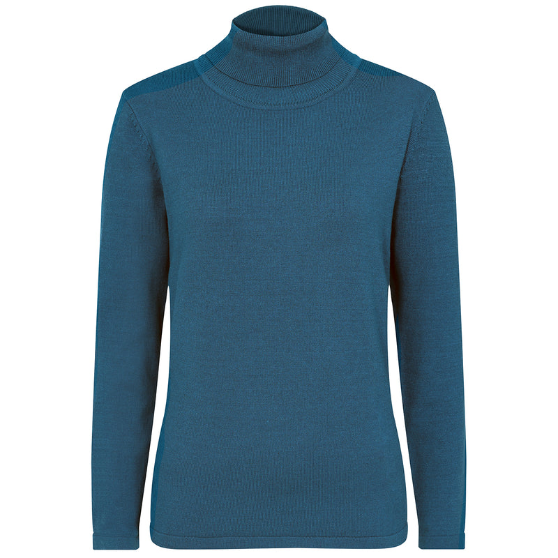 Basic Roll Neck Jumper Teal