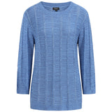 Plain Stitch Detail Jumper Blue