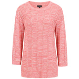 Plain Stitch Detail Jumper Pink