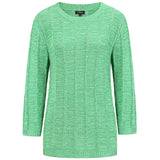 Plain Stitch Detail Jumper Green