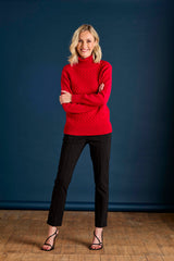 Cable Front Chunky Roll Neck Jumper