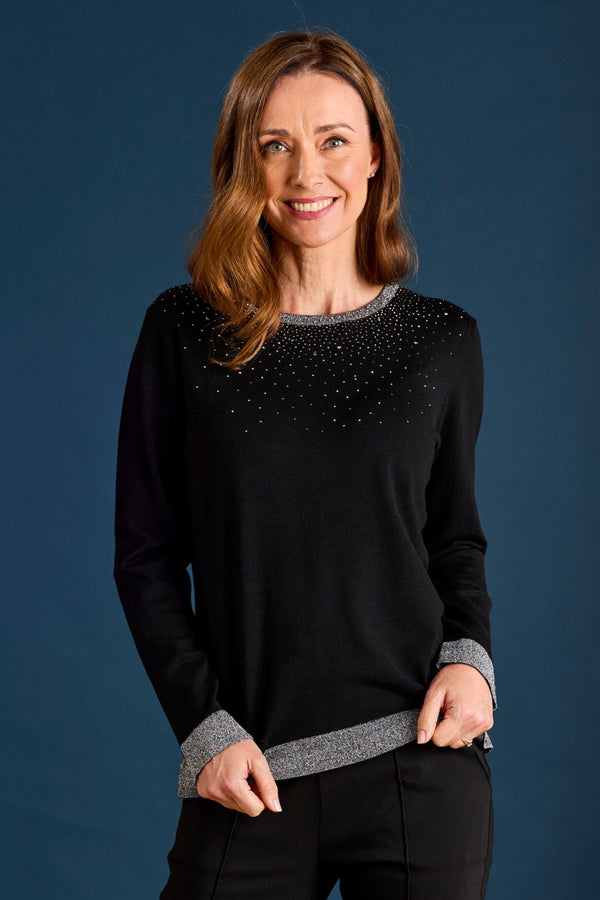 Sparkle Neckline Jumper