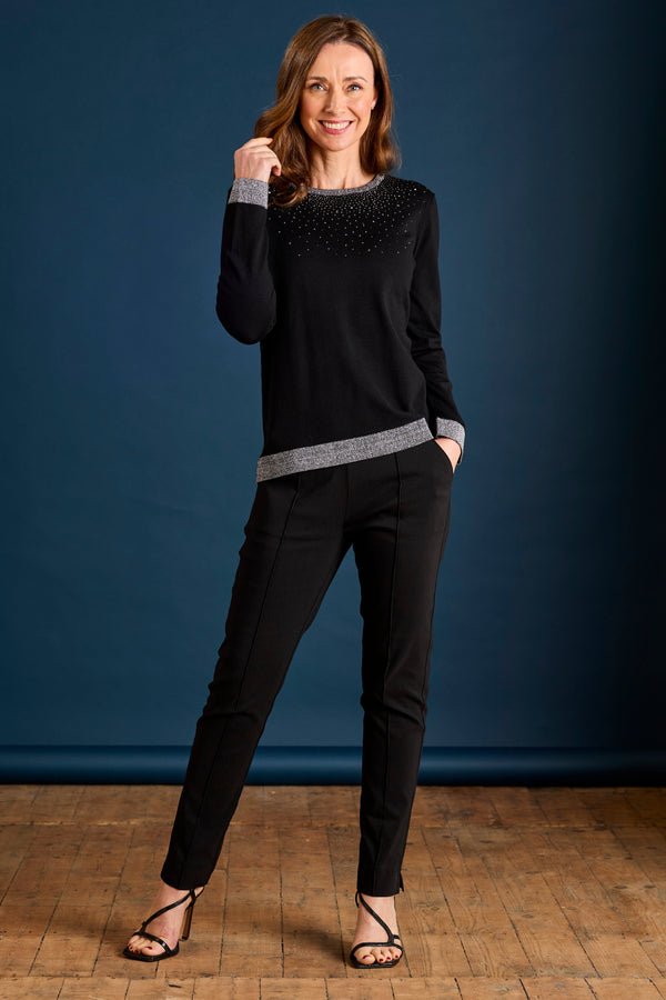 Sparkle Neckline Jumper