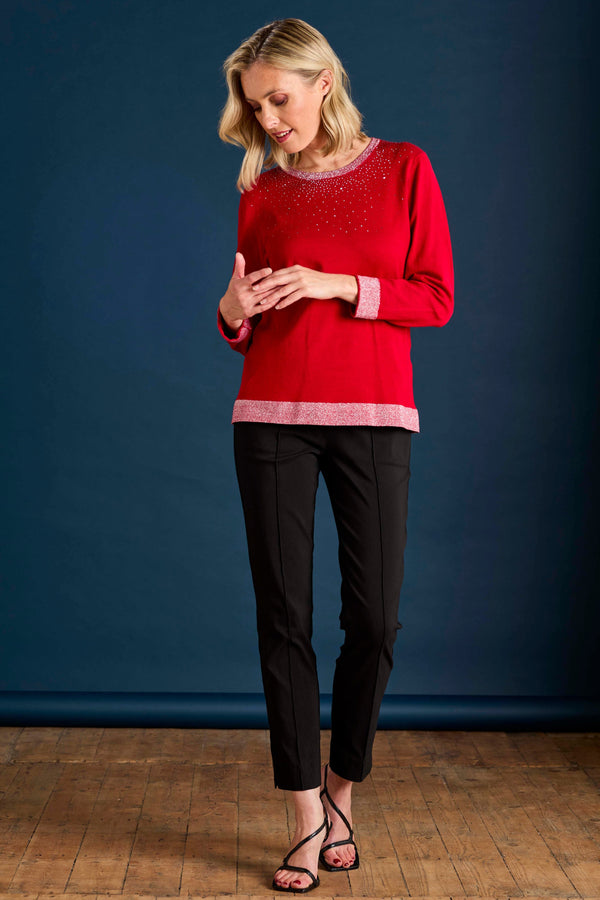 Sparkle Neckline Jumper