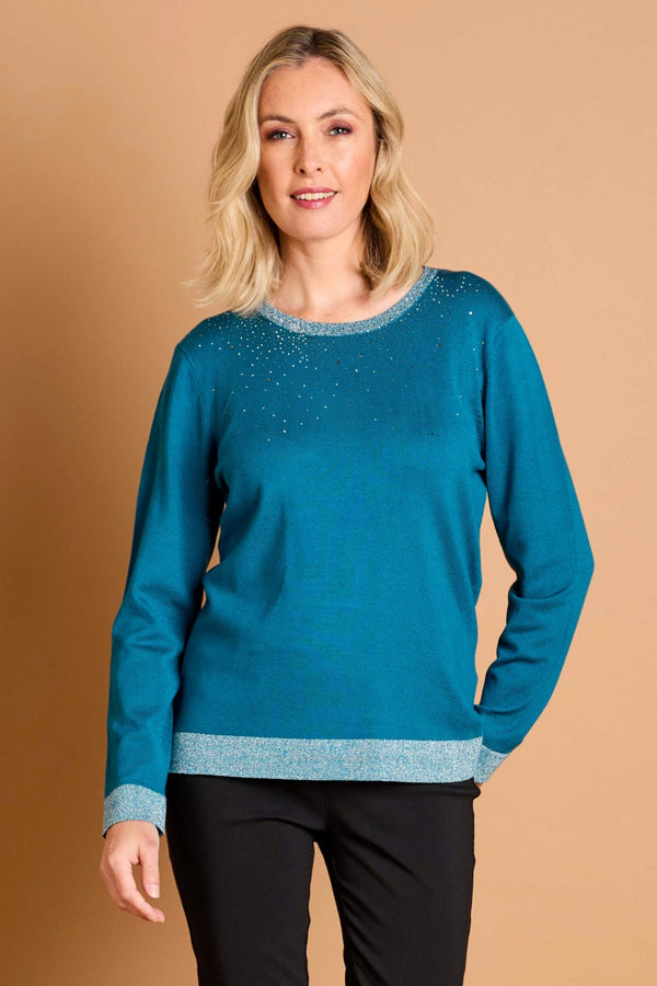Sparkle Neckline Jumper
