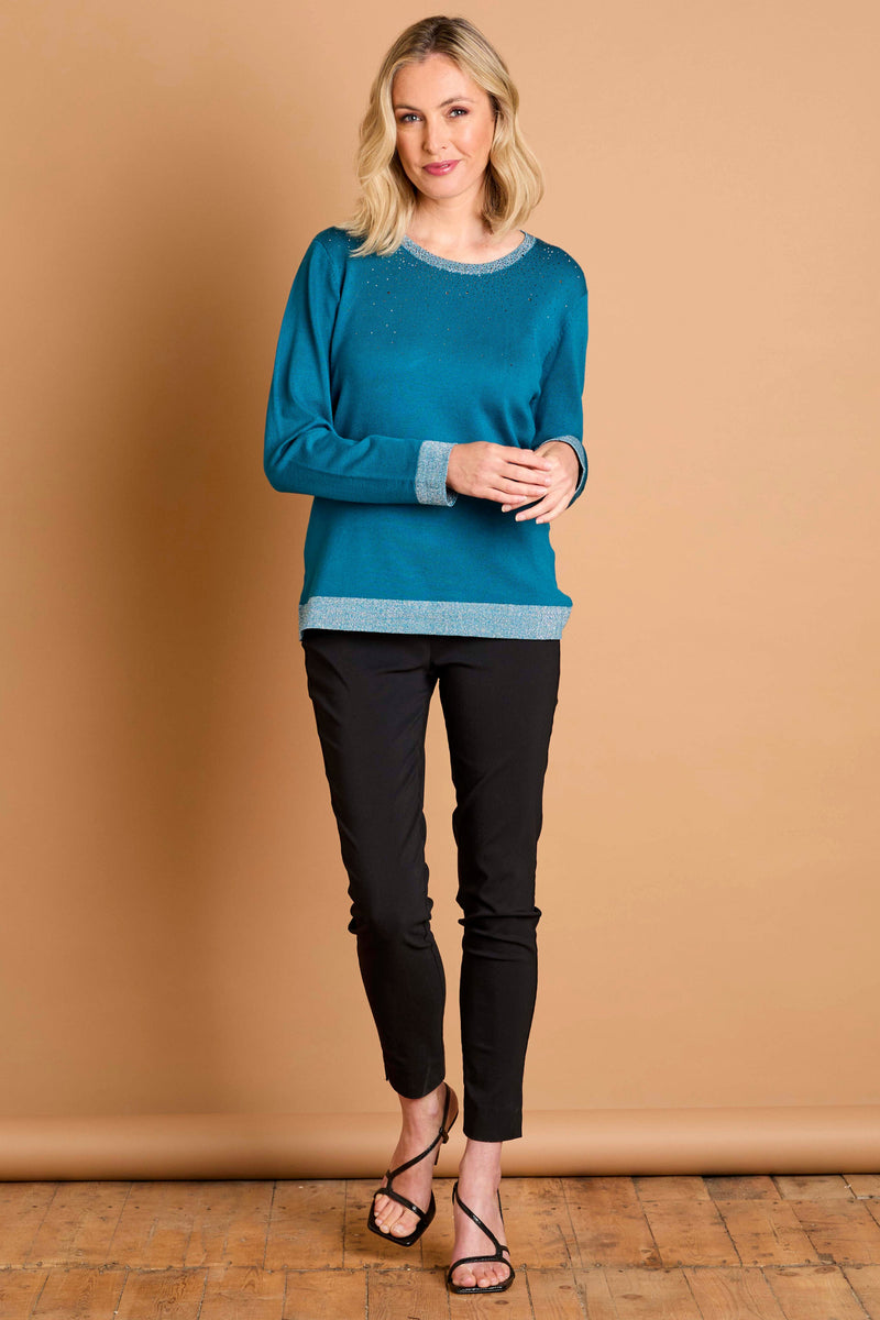 Sparkle Neckline Jumper