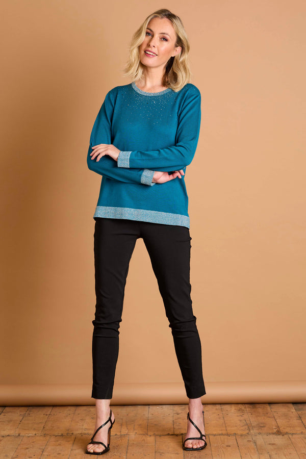 Sparkle Neckline Jumper