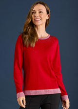 Heat Seal Sparkle Neckline Jumper