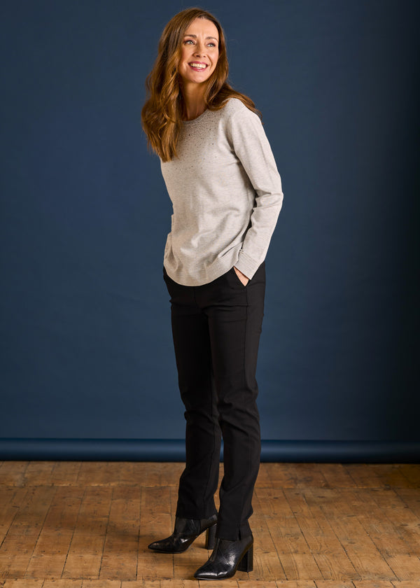 Heat Seal Sparkle Neckline Jumper