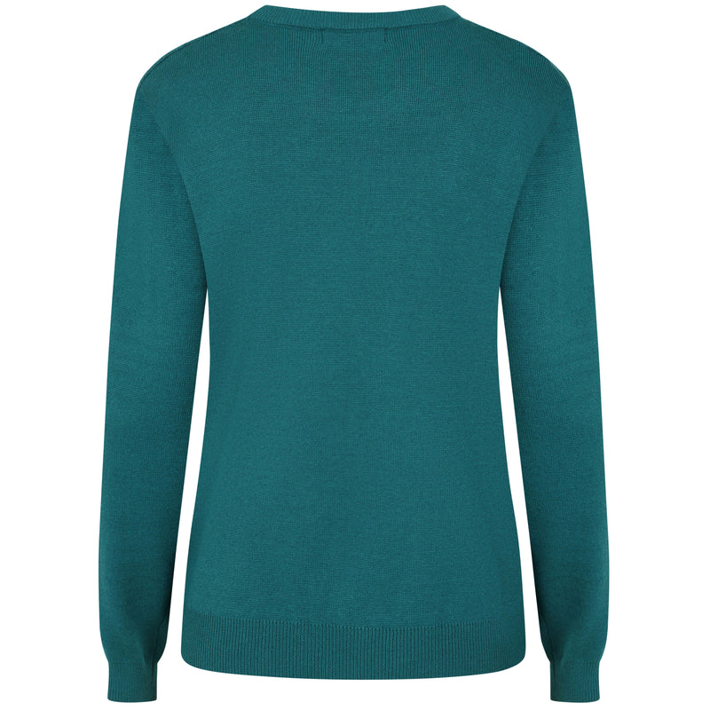 Bubble Textured Round Neck Jumper Jade