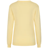 Bubble Textured Round Neck Jumper Lemon