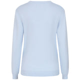 Bubble Textured Round Neck Jumper Pale Blue