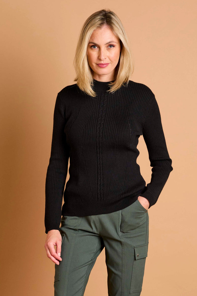 Skinny Rib Cable Jumper