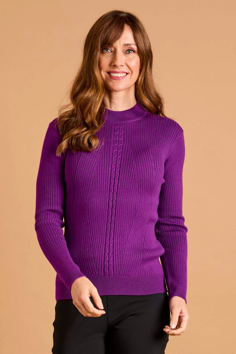 Skinny Rib Cable Jumper
