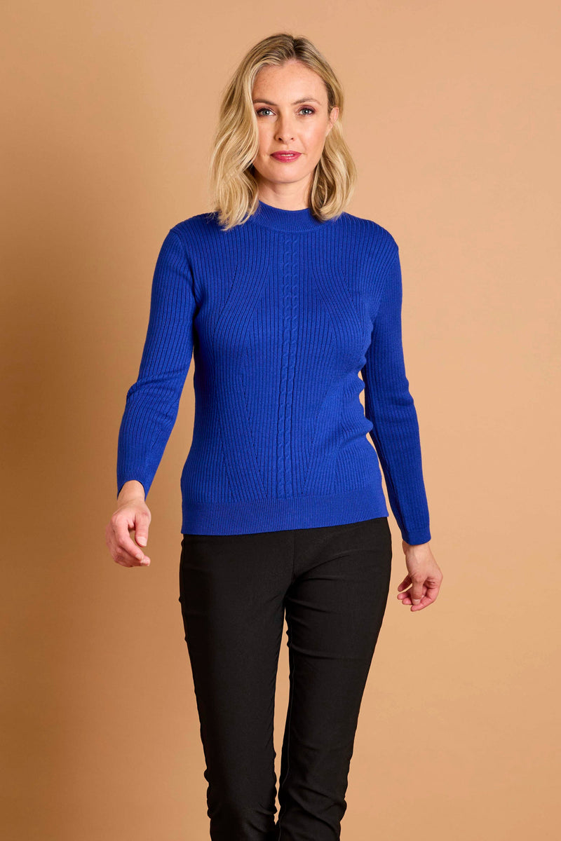 Skinny Rib Cable Jumper – Emreco - Main Image