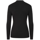 Skinny Rib Cable Jumper Black