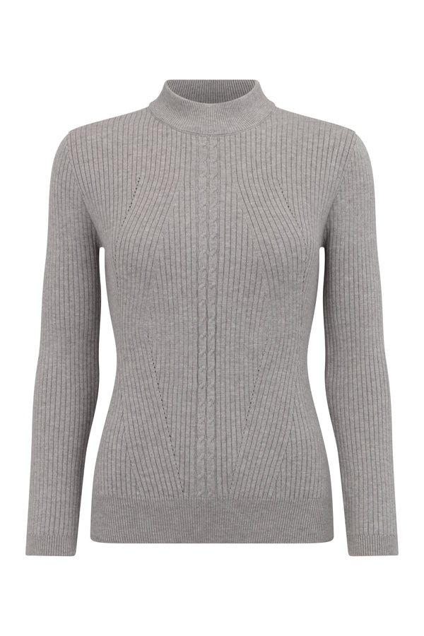 Skinny Rib Cable Jumper