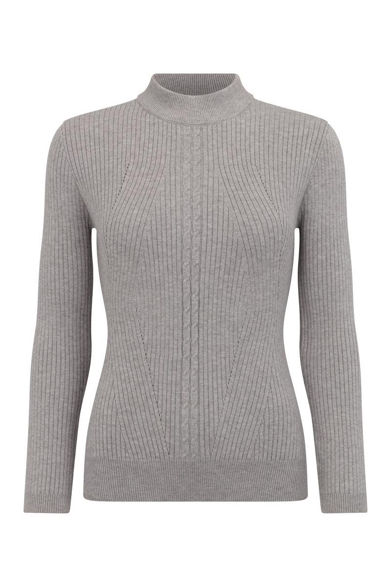 Skinny Rib Cable Jumper