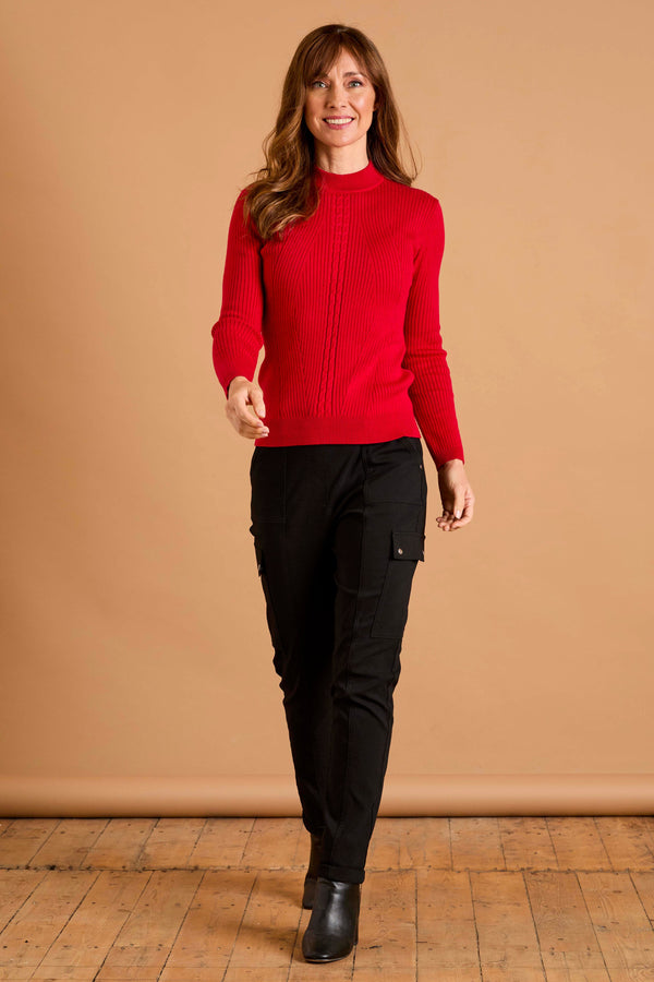 Skinny Rib Cable Jumper