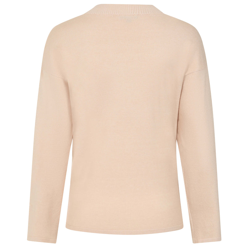 Plain Button Sleeve Jumper