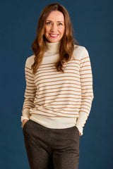 Roll Neck Stripe Jumper