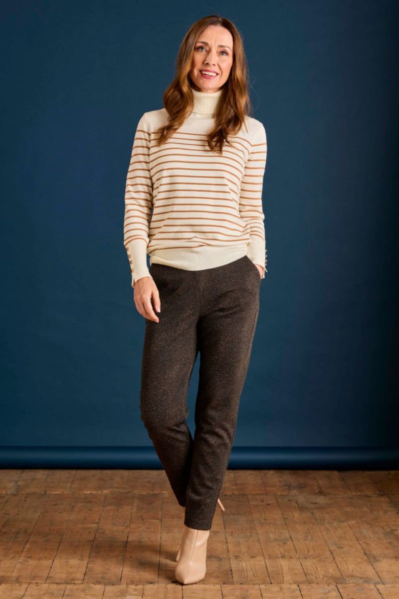 Roll Neck Stripe Jumper