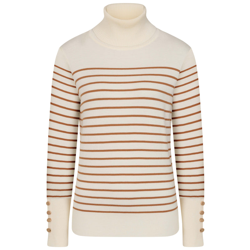 Roll Neck Stripe Jumper