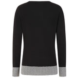 Contrast Hem Sparkle Jumper
