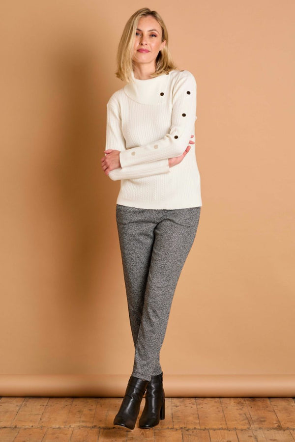 Patterned Ponte Joggers