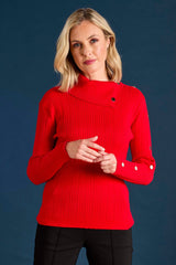 Split Neck Cable Jumper