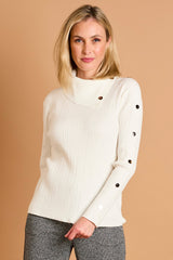 Split Neck Cable Jumper