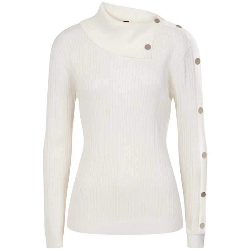 Split Neck Cable Jumper