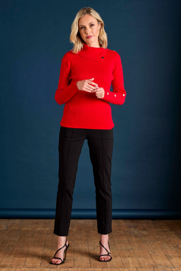 Split Neck Cable Jumper