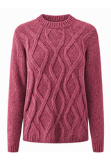 Cable Front Chenille Jumper