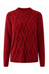 Cable Front Chenille Jumper