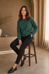 Cable Front Chenille Jumper