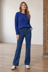 Cable Front Chenille Jumper