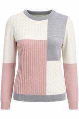 Cable Mix Colour Block Jumper