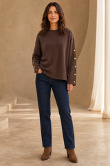 Button Sleeve Jumper