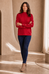 Button Sleeve Jumper