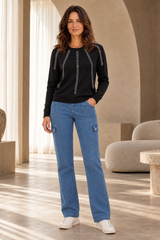 Sparkle Neckline Jumper