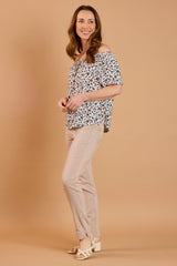 Ditsy Floral Short Sleeve Gypsy Top