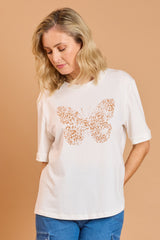 Butterfly Print T-Shirt