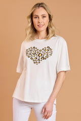 Heart Print T-Shirt