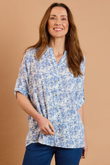 Floral Print Cotton Blouse