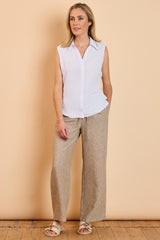 Sleeveless Plain Top