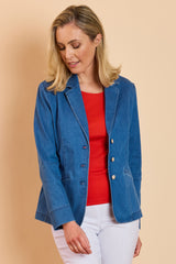 Tailored Denim Blazer