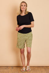 Leaf Print Shorts